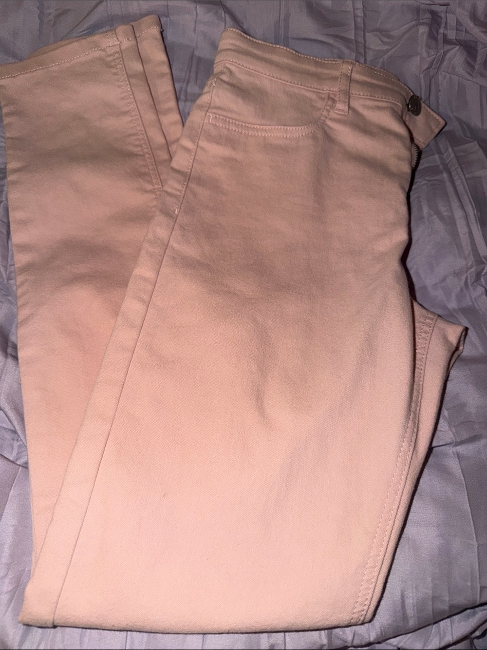 H&M Girls Peach-Colored Stretch Jeans